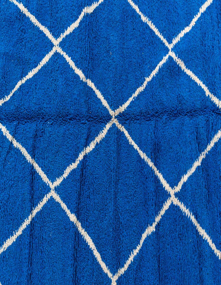 Detail image of  6' 8 x 9' 8  Hand Knotted Moroccan Wool Rug