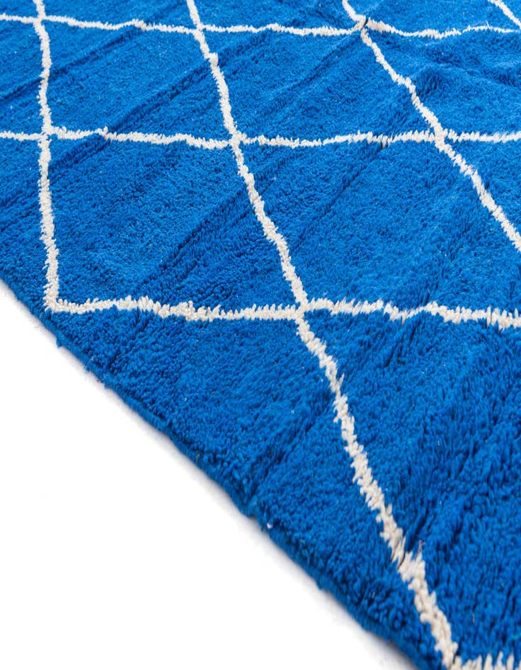 Detail image of  6' 8 x 9' 8  Hand Knotted Moroccan Wool Rug