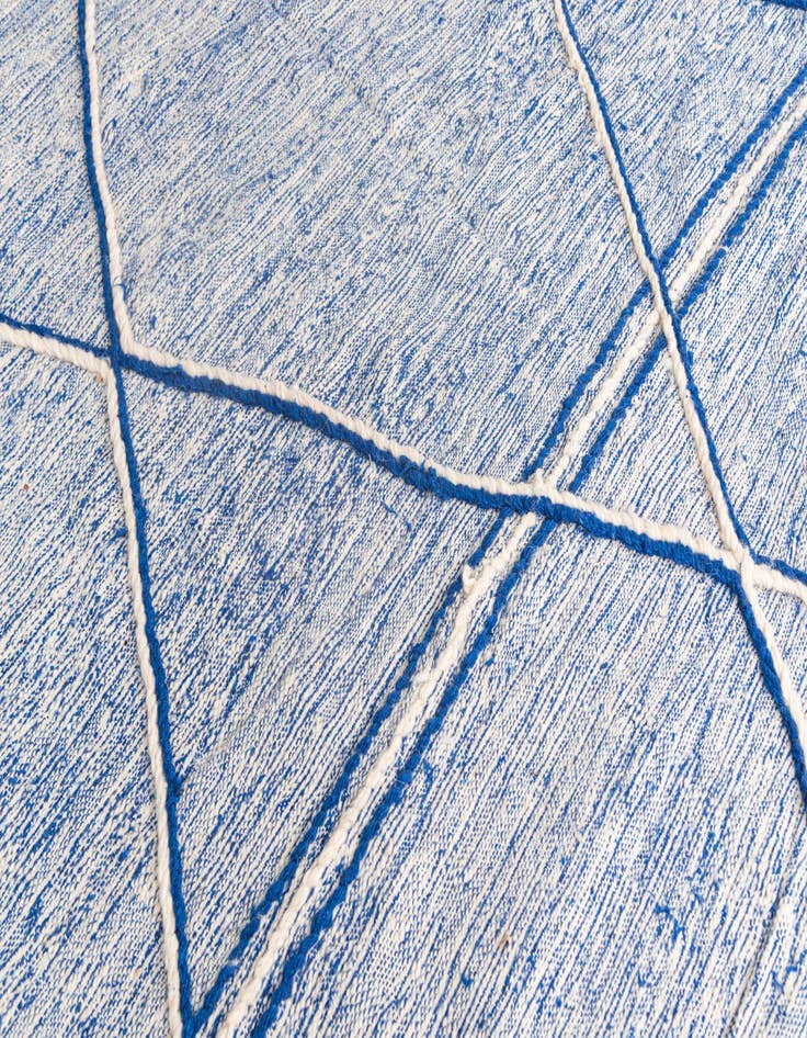 Detail image of  6' 5 x 9' 10  Hand Knotted Moroccan Wool Rug