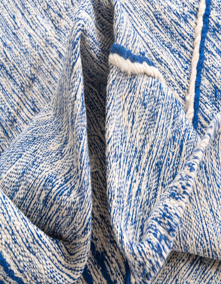 Detail image of  6' 5 x 9' 10  Hand Knotted Moroccan Wool Rug