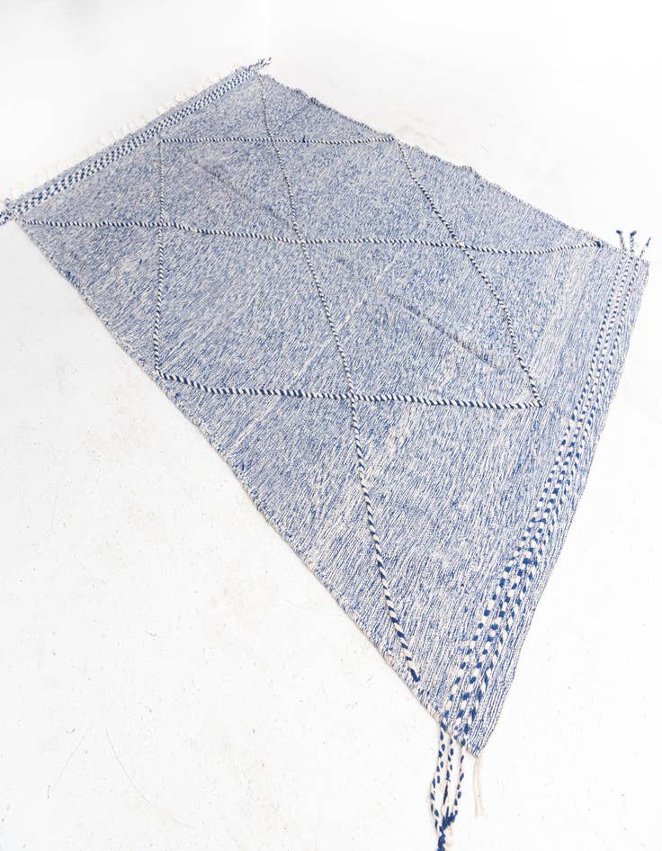 Detail image of  6' 5 x 10' 5  Hand Knotted Moroccan Wool Rug