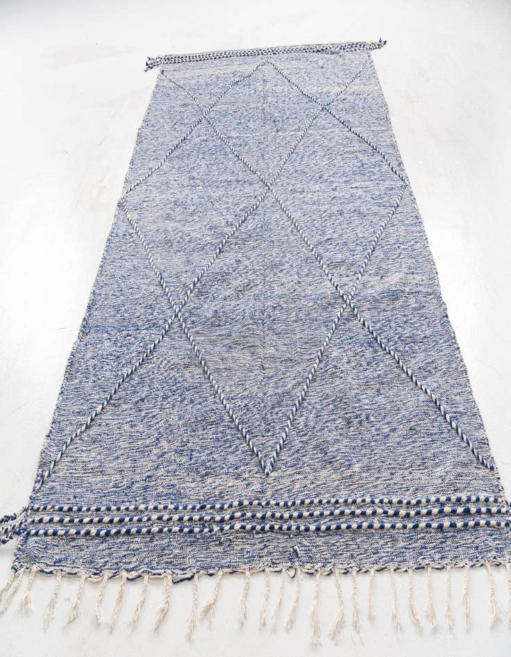 Detail image of  6' 5 x 10' 5  Hand Knotted Moroccan Wool Rug