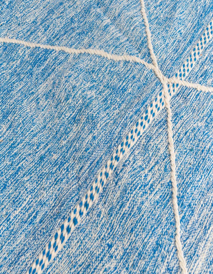 Detail image of  6' 7 x 10' 4  Hand Knotted Moroccan Wool Rug