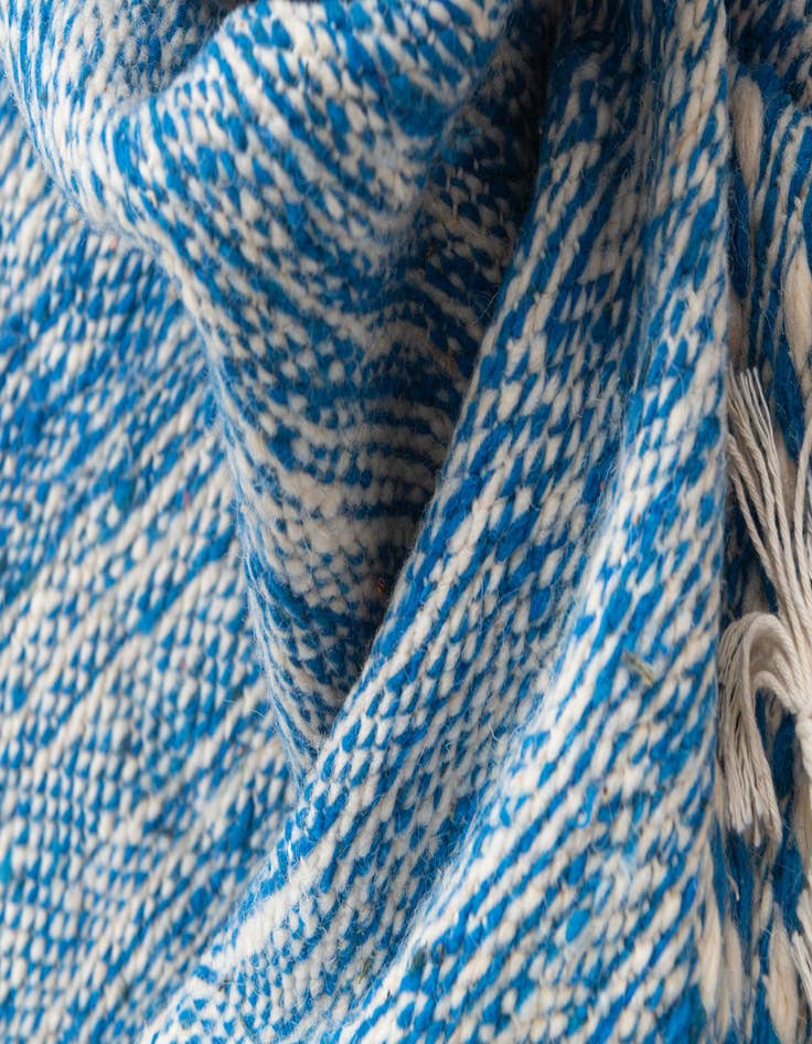 Detail image of  6' 7 x 10' 4  Hand Knotted Moroccan Wool Rug