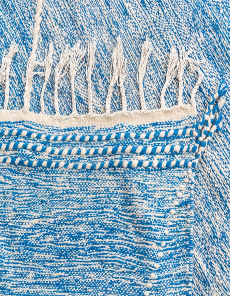 Detail image of  6' 7 x 10' 4  Hand Knotted Moroccan Wool Rug