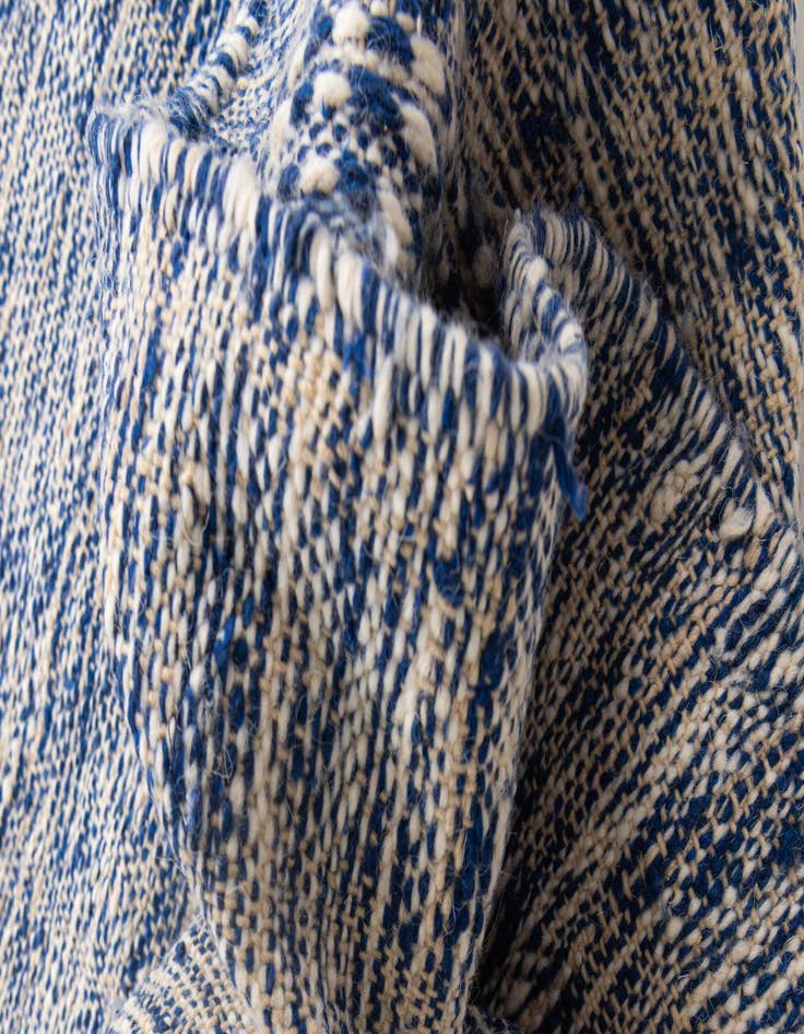 Detail image of  6' 3 x 9' 8  Hand Knotted Moroccan Wool Rug