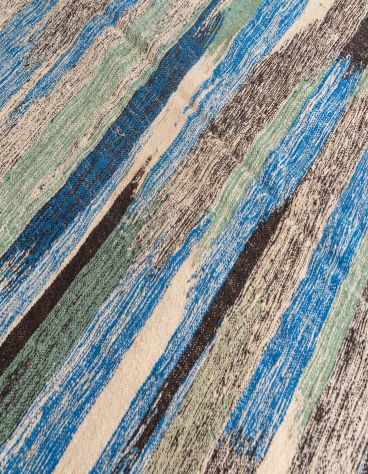 Detail image of  6' 6 x 9' 10  Hand Knotted Moroccan Wool Rug