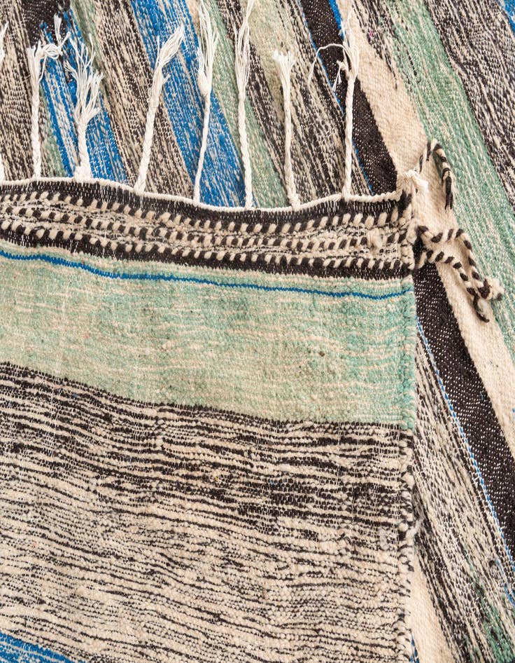 Detail image of  6' 6 x 9' 10  Hand Knotted Moroccan Wool Rug