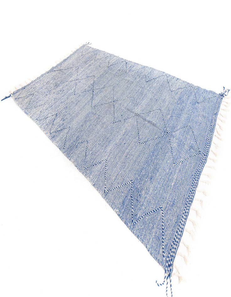 Detail image of  6' 2 x 10' 3  Hand Knotted Moroccan Wool Rug