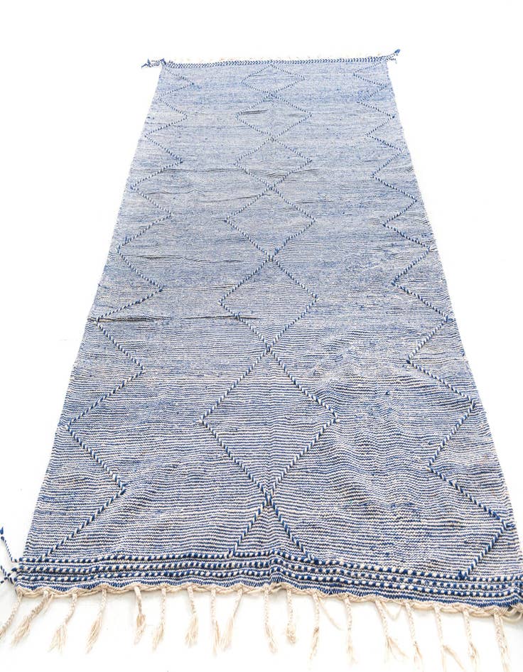 Detail image of  6' 2 x 10' 3  Hand Knotted Moroccan Wool Rug