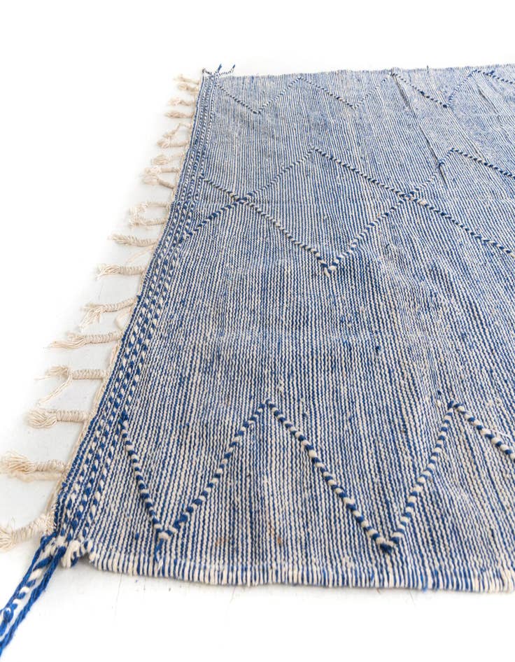 Detail image of  6' 2 x 10' 3  Hand Knotted Moroccan Wool Rug