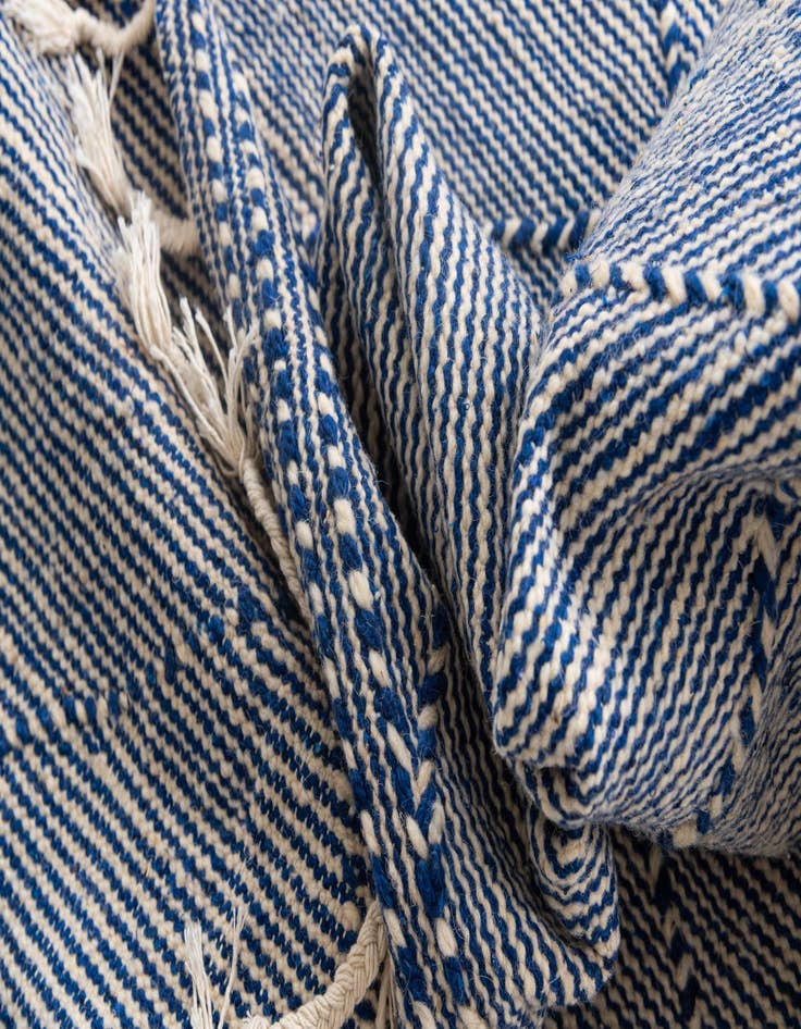 Detail image of  6' 2 x 10' 3  Hand Knotted Moroccan Wool Rug