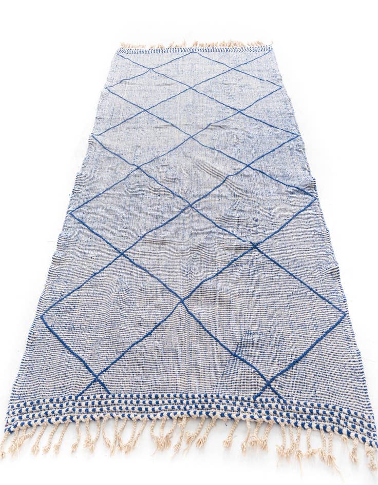 Detail image of  6' 4 x 9' 9  Hand Knotted Moroccan Wool Rug