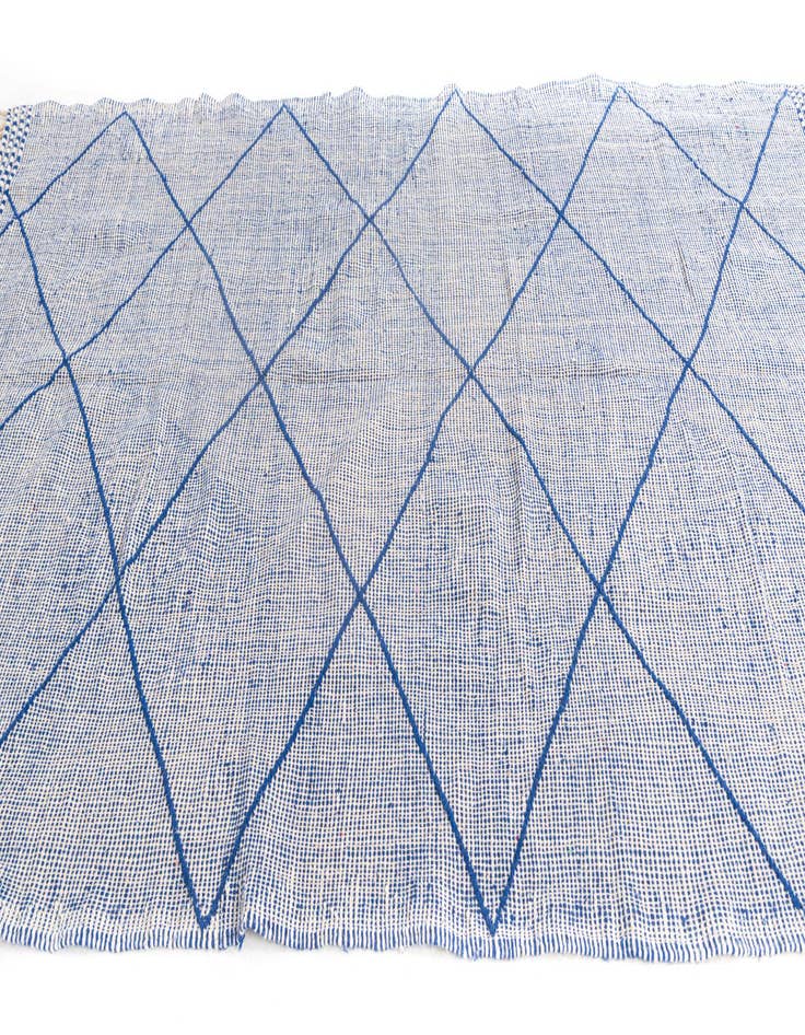 Detail image of  6' 4 x 9' 9  Hand Knotted Moroccan Wool Rug