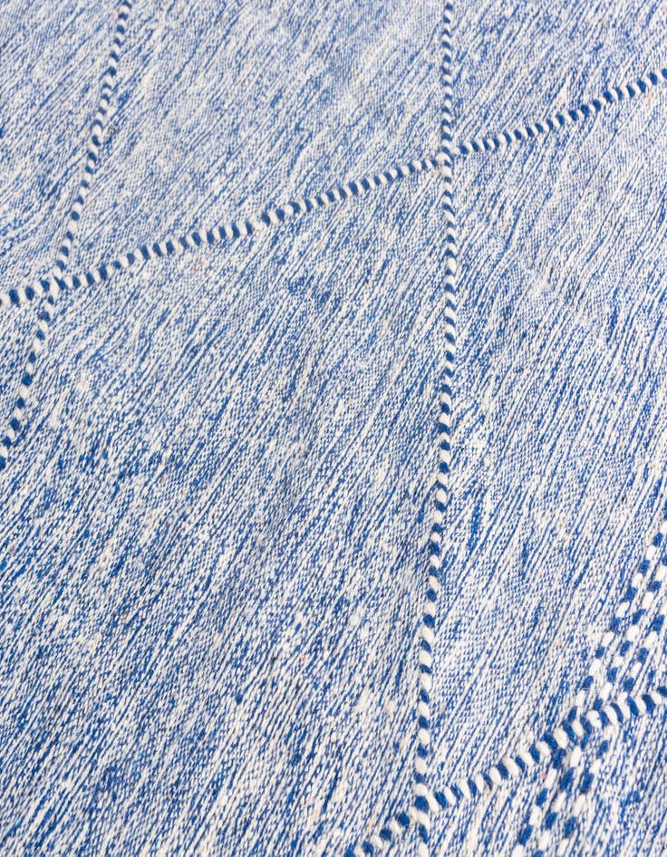 Detail image of  6' 7 x 10'  Hand Knotted Moroccan Wool Rug