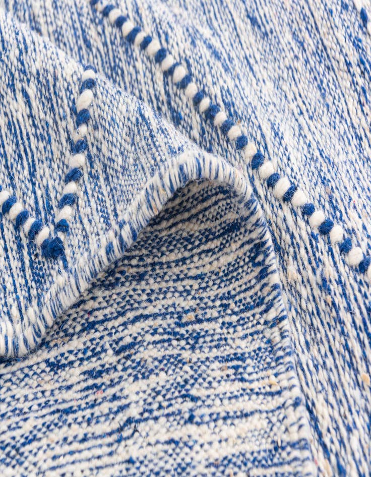 Detail image of  6' 7 x 10'  Hand Knotted Moroccan Wool Rug