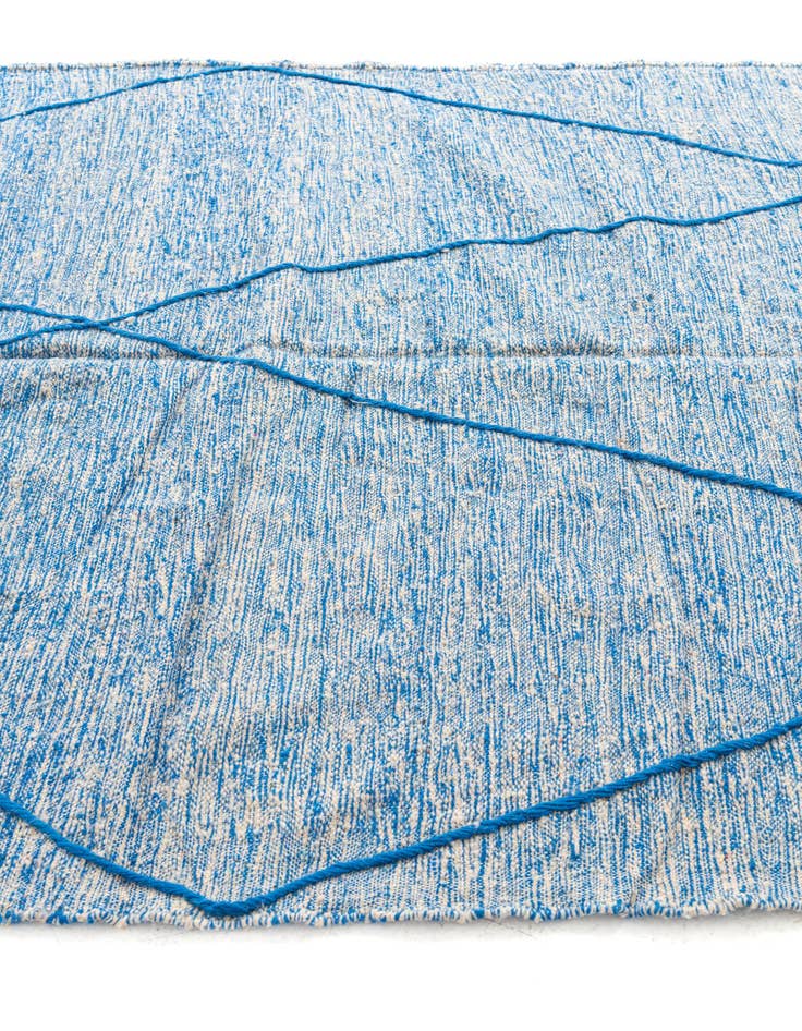 Detail image of  6' 2 x 10' 5  Hand Knotted Moroccan Wool Rug