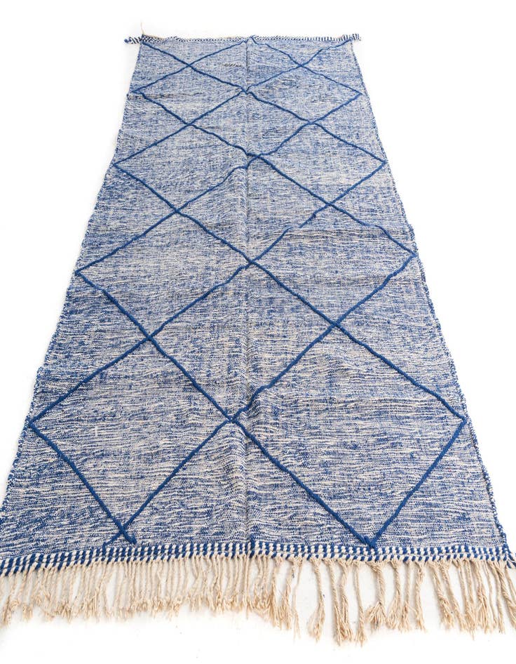 Detail image of  6' 5 x 10' 2  Hand Knotted Moroccan Wool Rug