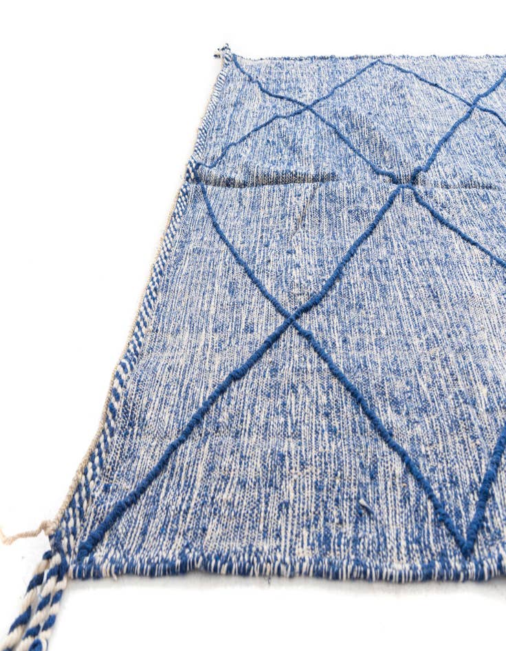 Detail image of  6' 5 x 10' 2  Hand Knotted Moroccan Wool Rug