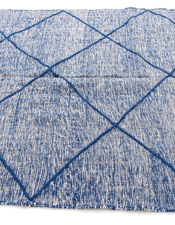 Detail image of  6' 5 x 10' 2  Hand Knotted Moroccan Wool Rug