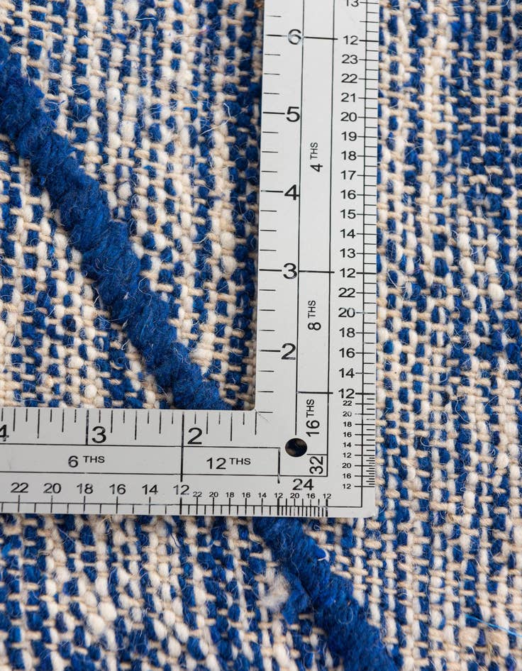 Detail image of  6' 5 x 10' 2  Hand Knotted Moroccan Wool Rug