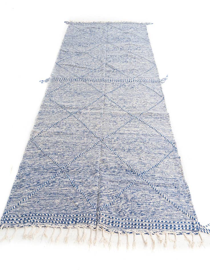 Detail image of  6' 3 x 10' 5  Hand Knotted Moroccan Wool Rug