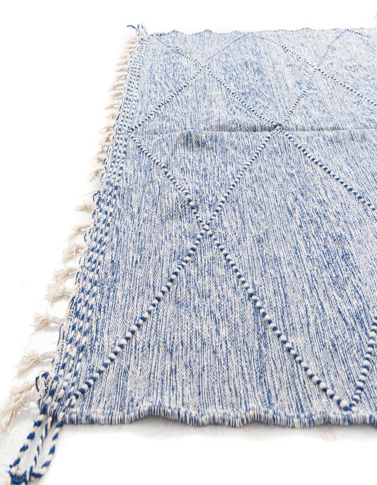 Detail image of  6' 3 x 10' 5  Hand Knotted Moroccan Wool Rug