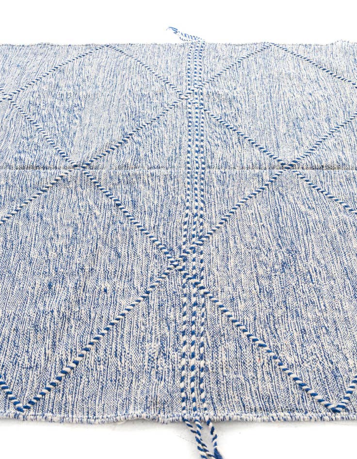 Detail image of  6' 3 x 10' 5  Hand Knotted Moroccan Wool Rug