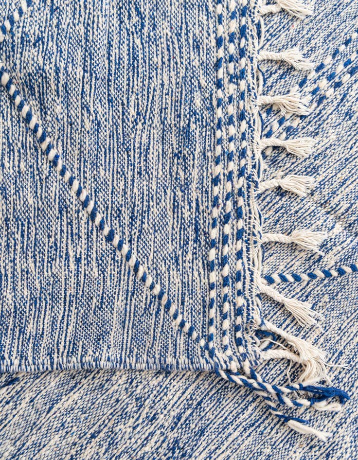 Detail image of  6' 3 x 10' 5  Hand Knotted Moroccan Wool Rug