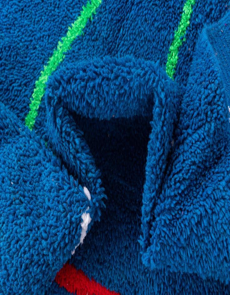 Detail image of  6' 6 x 9' 5  Hand Knotted Moroccan Wool Rug