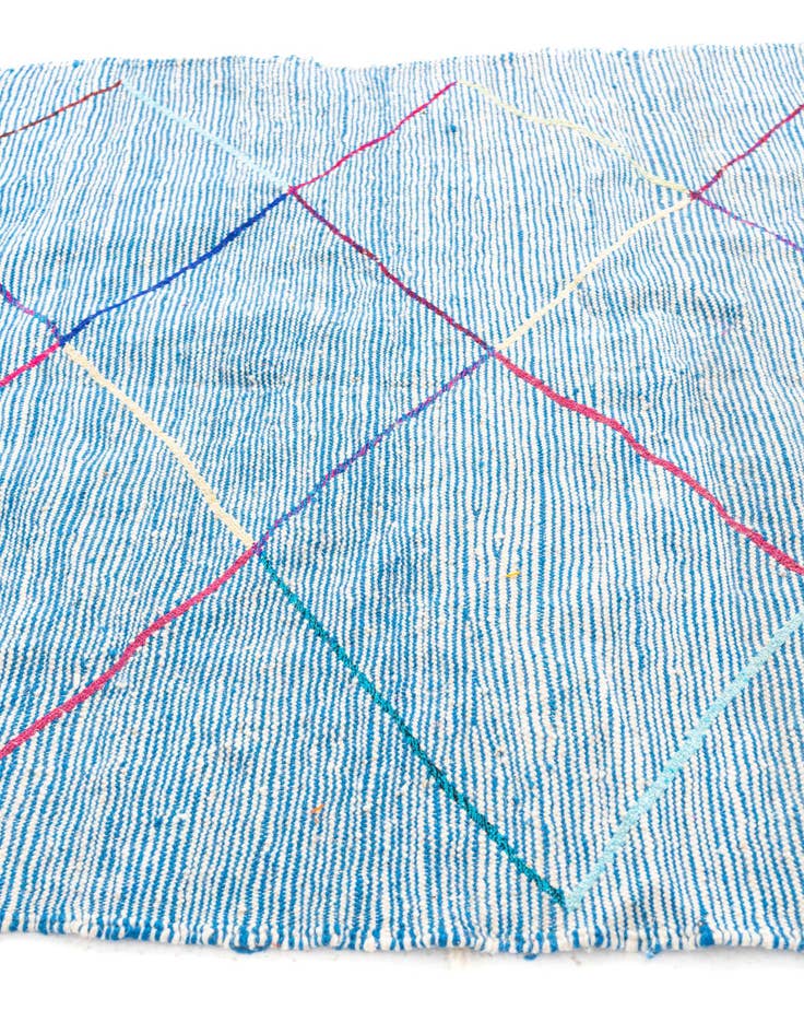Detail image of  4' 9 x 7' 9  Hand Knotted Moroccan Wool Rug