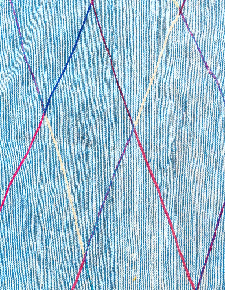 Detail image of  4' 9 x 7' 9  Hand Knotted Moroccan Wool Rug