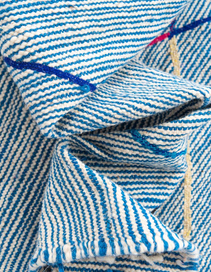 Detail image of  4' 9 x 7' 9  Hand Knotted Moroccan Wool Rug