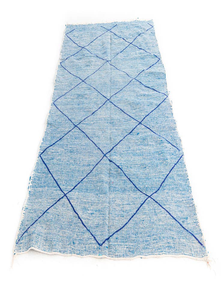 Detail image of  4' 8 x 7' 9  Hand Knotted Moroccan Wool Rug