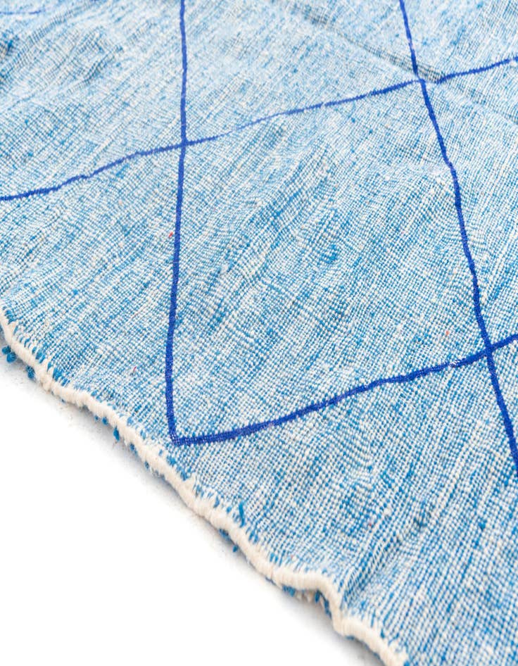 Detail image of  4' 8 x 7' 9  Hand Knotted Moroccan Wool Rug