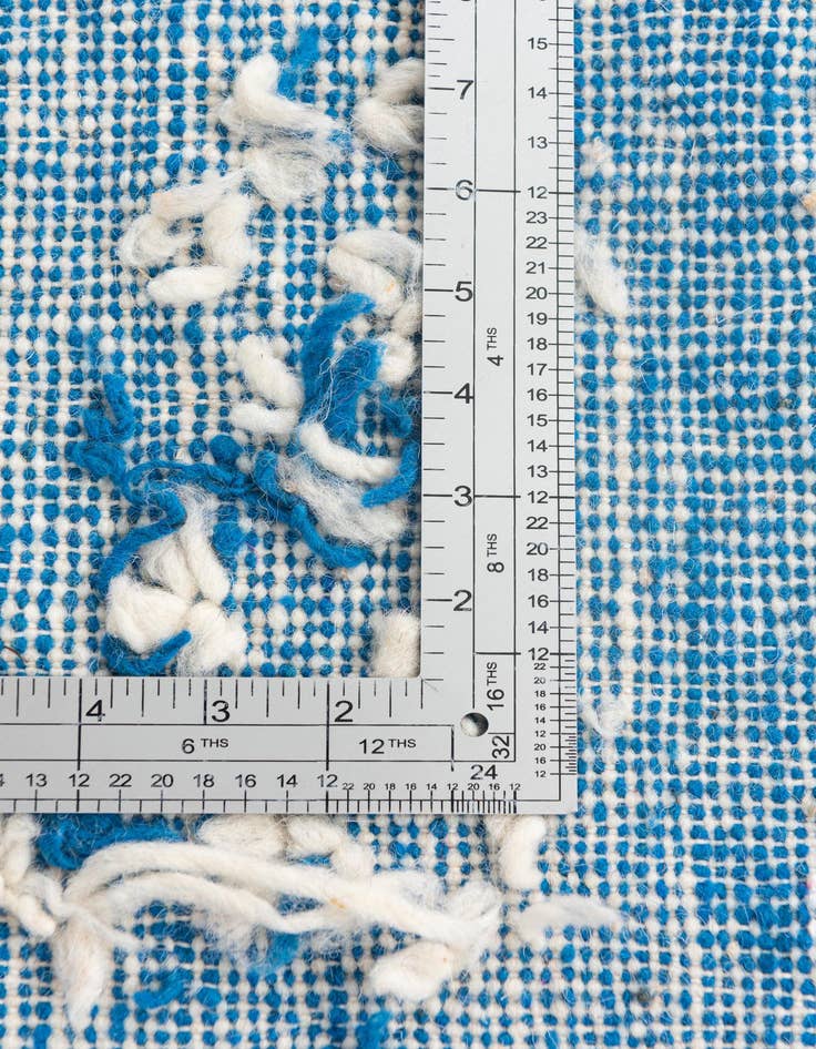 Detail image of  4' 8 x 7' 9  Hand Knotted Moroccan Wool Rug