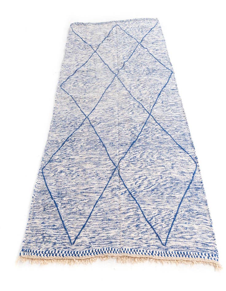 Detail image of  5' 3 x 8' 2  Hand Knotted Moroccan Wool Rug