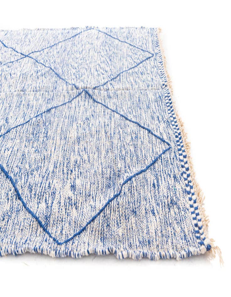 Detail image of  5' 3 x 8' 2  Hand Knotted Moroccan Wool Rug