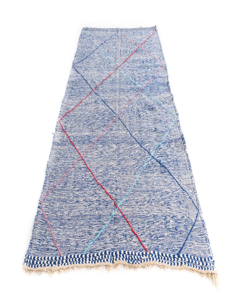 Detail image of  5' 2 x 9'  Hand Knotted Moroccan Wool Rug