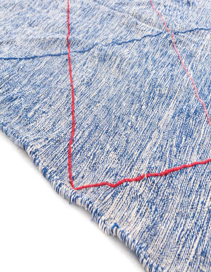 Detail image of  5' 2 x 9'  Hand Knotted Moroccan Wool Rug