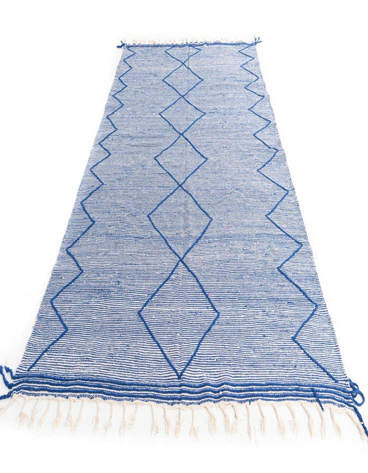 Detail image of  6' 2 x 10'  Hand Knotted Moroccan Wool Rug