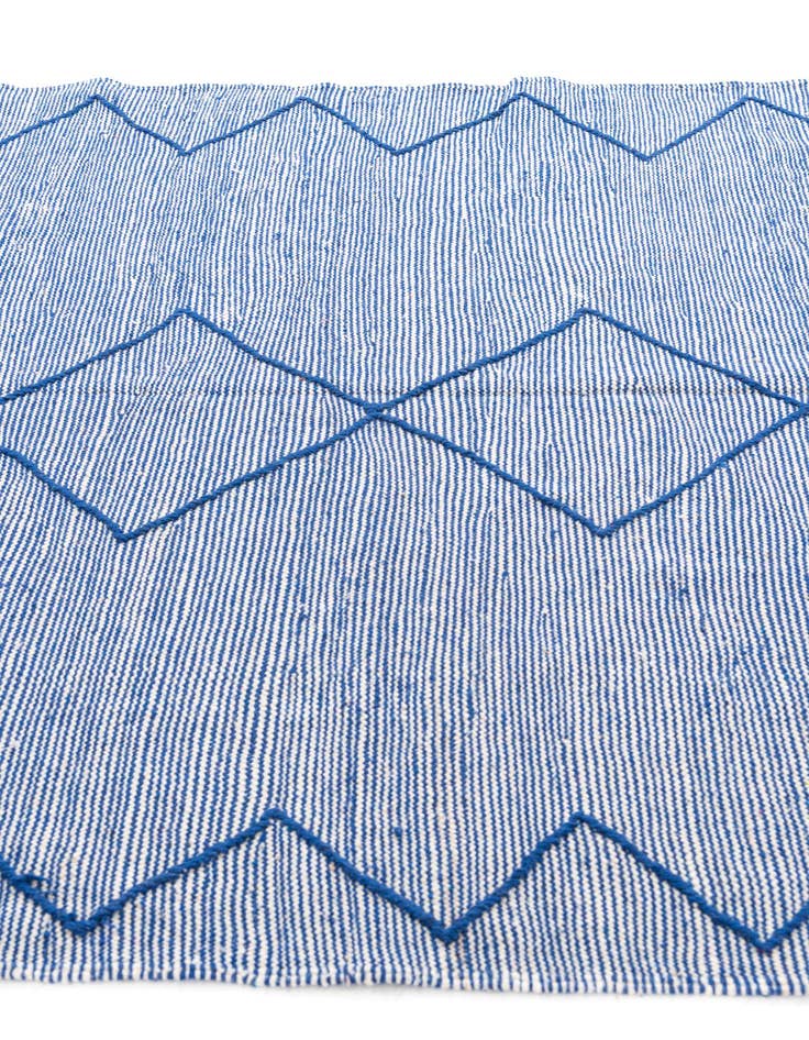 Detail image of  6' 2 x 10'  Hand Knotted Moroccan Wool Rug