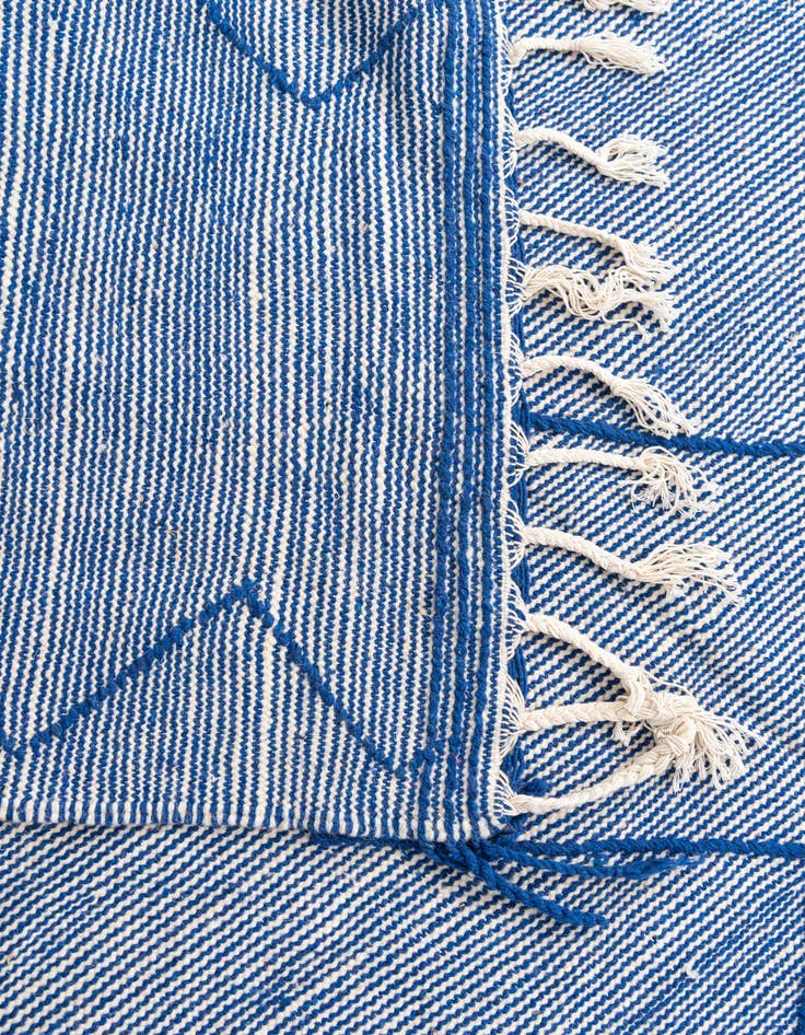 Detail image of  6' 2 x 10'  Hand Knotted Moroccan Wool Rug