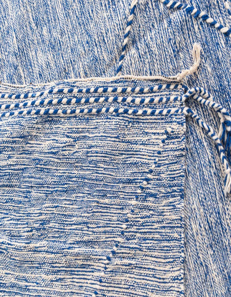 Detail image of  6' 8 x 10' 7  Hand Knotted Moroccan Wool Rug