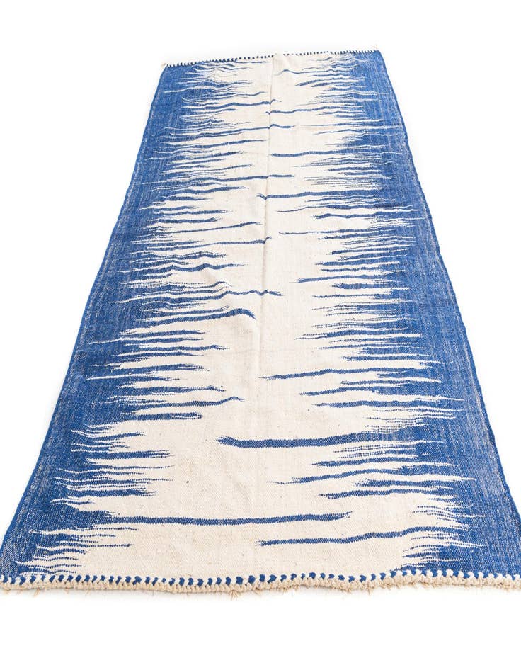 Detail image of  6' 4 x 10'  Hand Knotted Moroccan Wool Rug