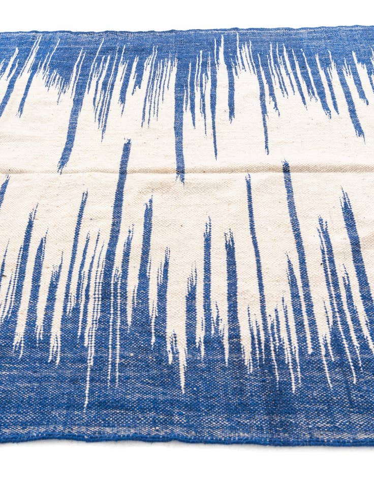 Detail image of  6' 4 x 10'  Hand Knotted Moroccan Wool Rug