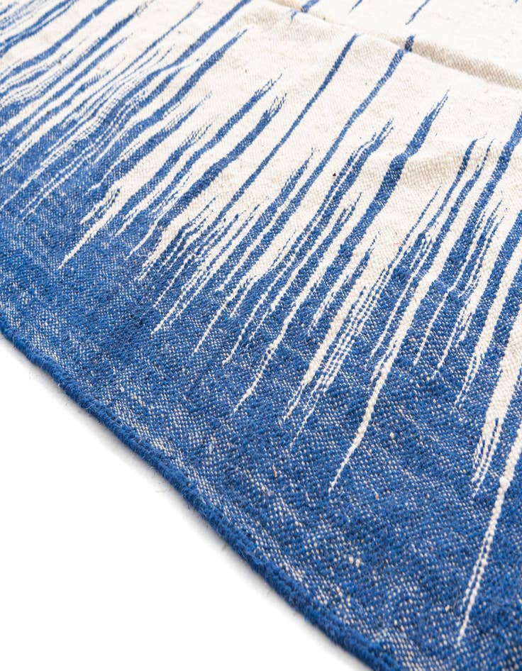 Detail image of  6' 4 x 10'  Hand Knotted Moroccan Wool Rug