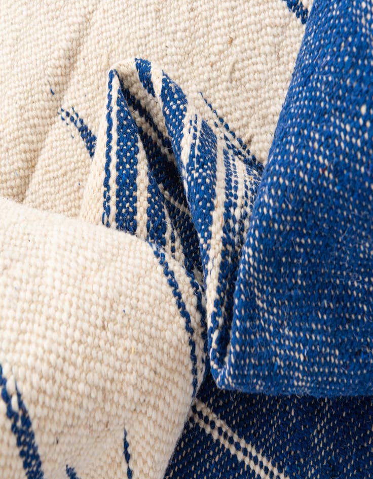 Detail image of  6' 4 x 10'  Hand Knotted Moroccan Wool Rug