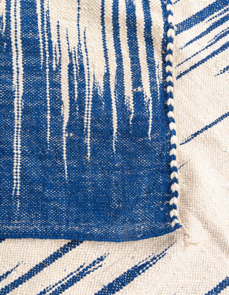 Detail image of  6' 4 x 10'  Hand Knotted Moroccan Wool Rug