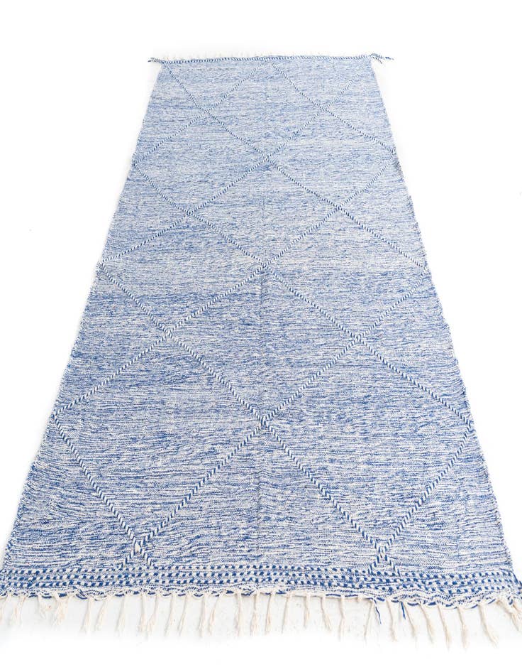 Detail image of  6' 4 x 9' 10  Hand Knotted Moroccan Wool Rug